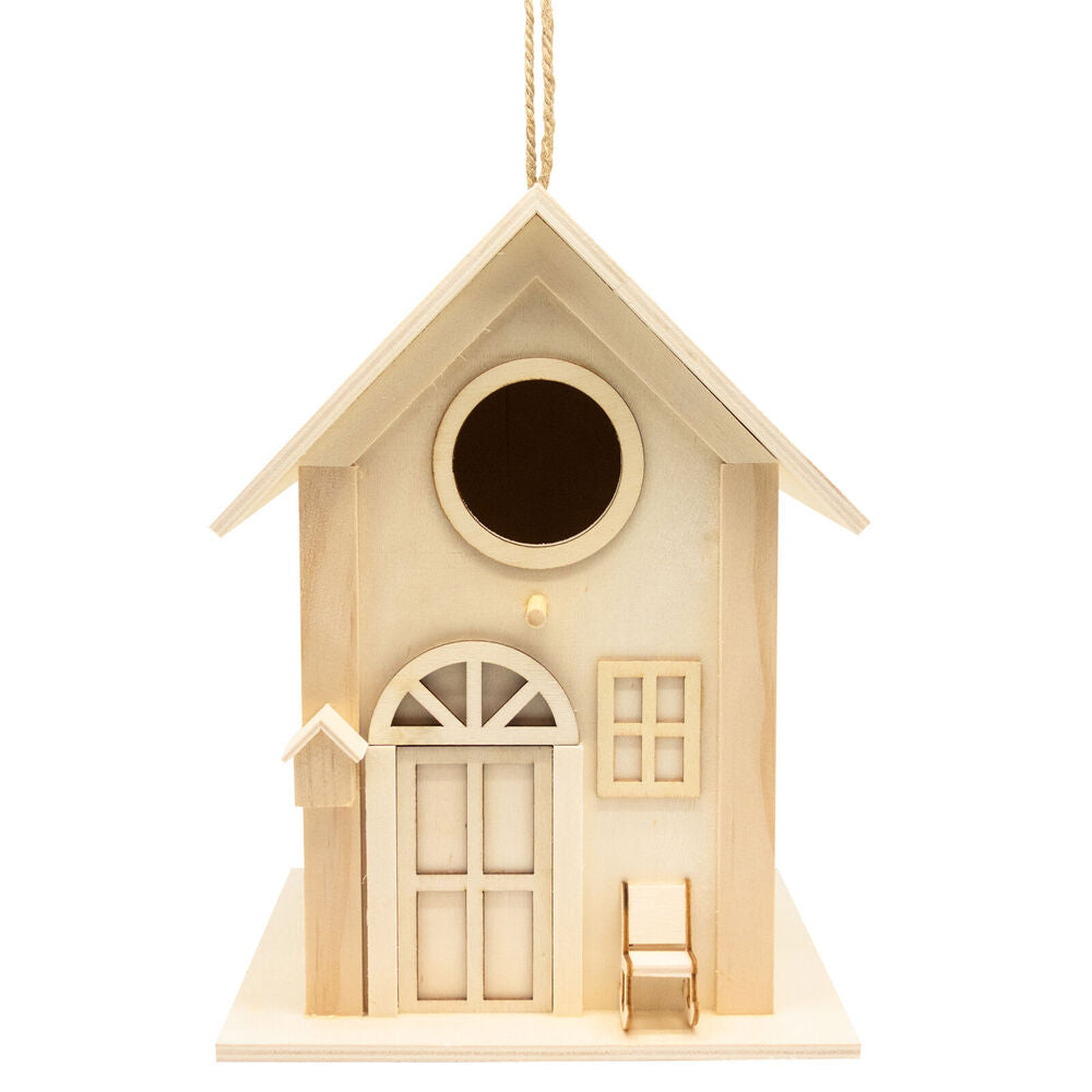 Boyle Wood Birdhouse w/Open Top Craft Project/Home Decoration 18.5x18x24.5cm