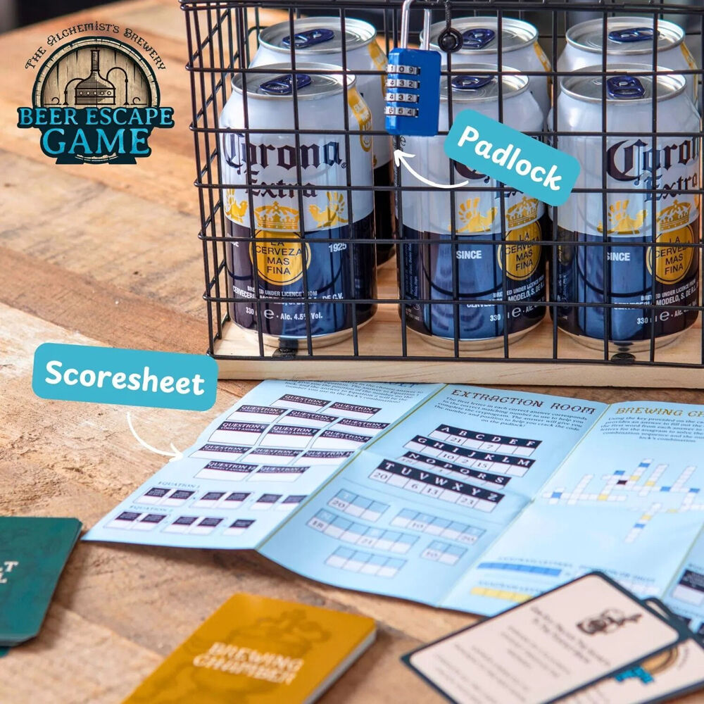 Boxer Gifts Beer Escape Room Beer Trivia Puzzle Game 21y+