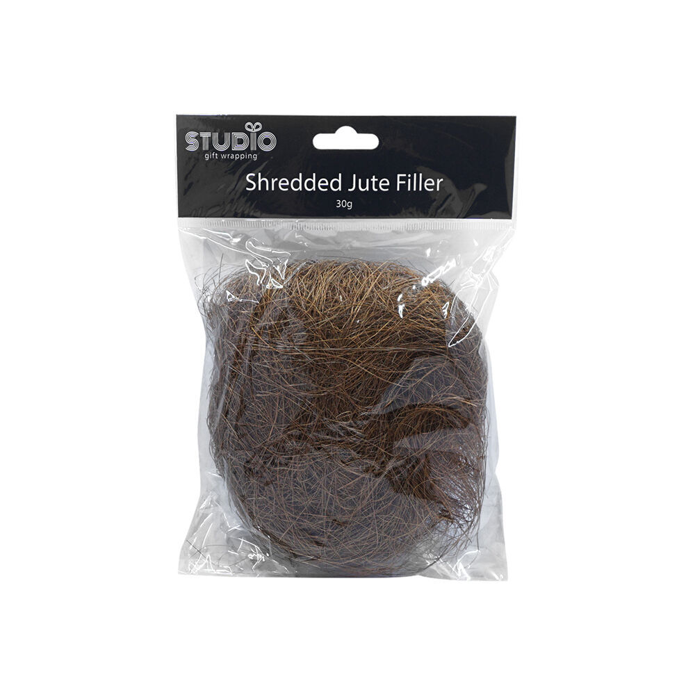12PK Studio Gift Wrapping 30g Filler/Shredded Jute Brown