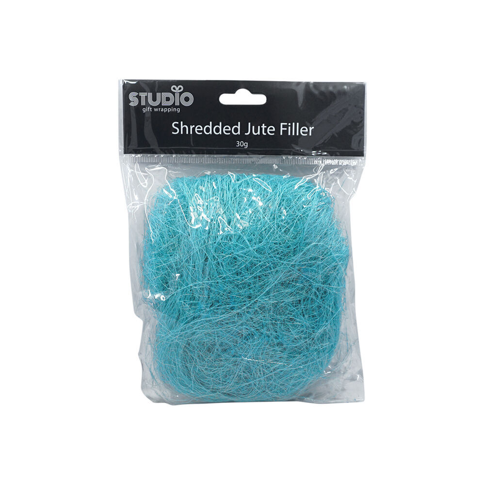 12PK Studio Gift Wrapping 30g Filler/Shredded Jute Blue