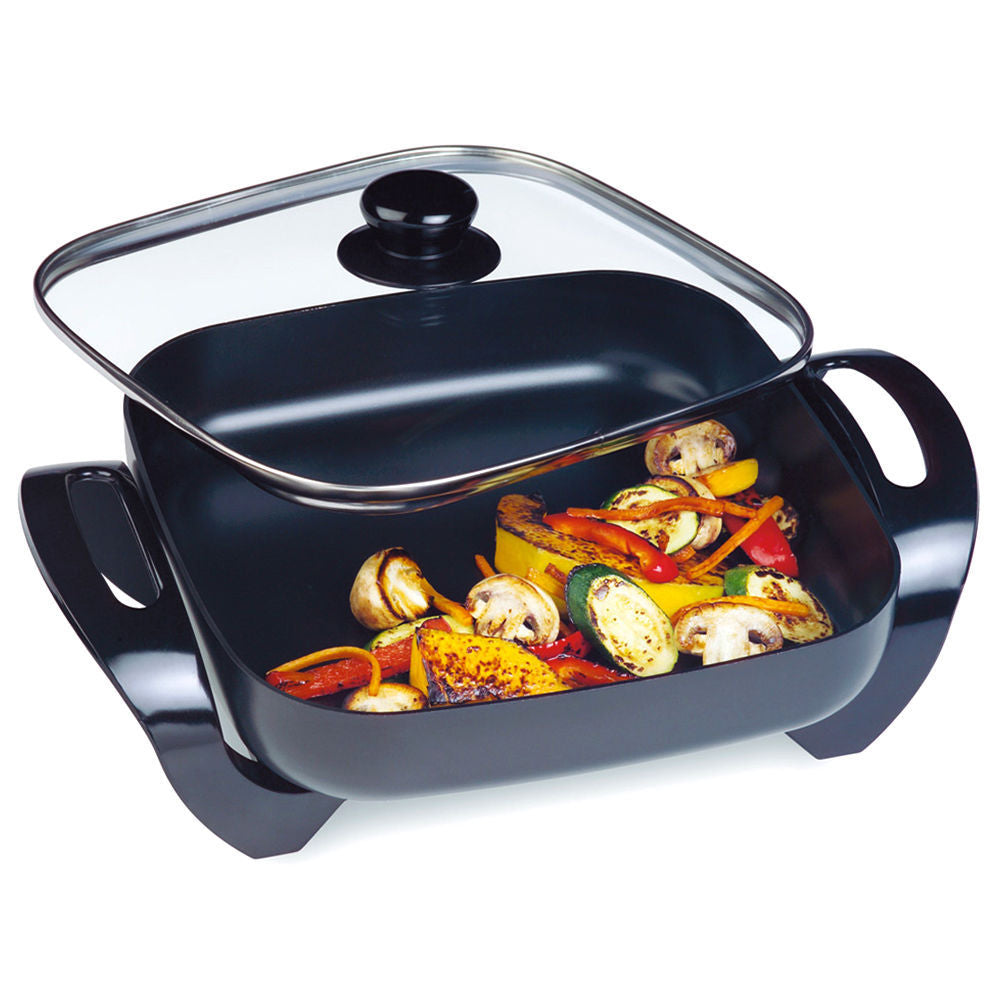 29cm Electric Square Non-Stick Frypan Cooker