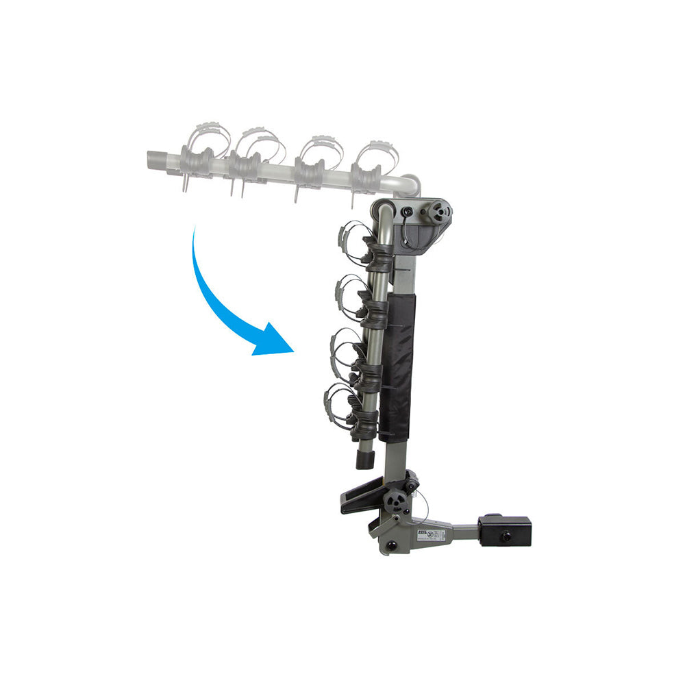 Buzzrack Buffalo H4 Hitch Mount 4-Bike Dual Arm Rack - Black