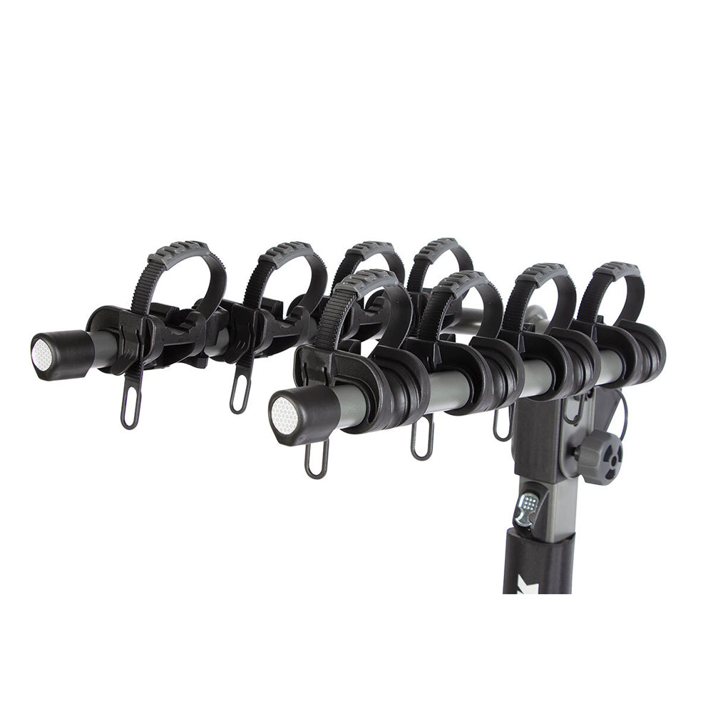 Buzzrack Buffalo 4 Tow Ball Mount 4-Bike Dual Arm Rack - Black