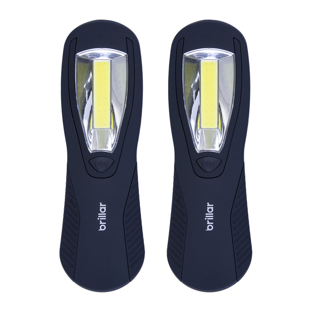 2PK Brillar LED Magnetic Back Swivel Home/Office Garage Work Light Assorted