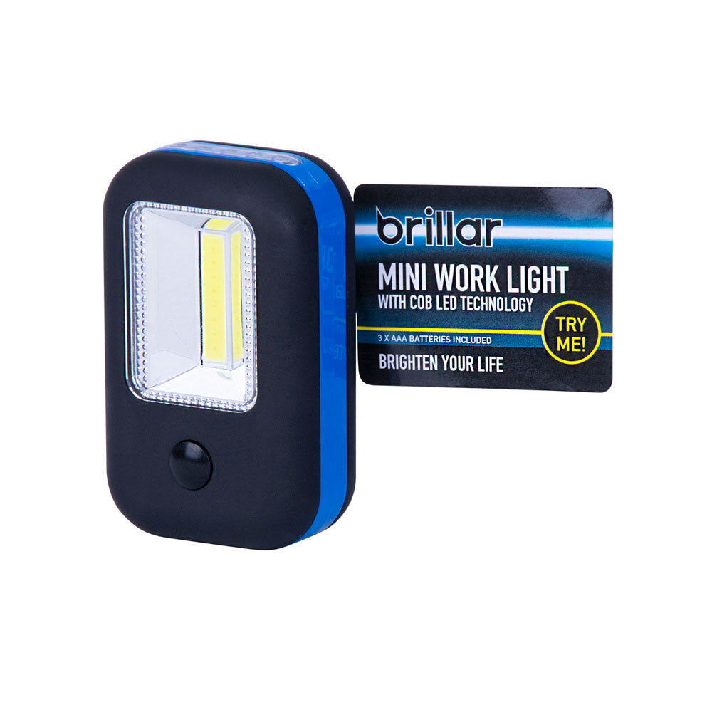2PK Brillar Mini Work Light - w/ COB LED Technology 200lm Assorted