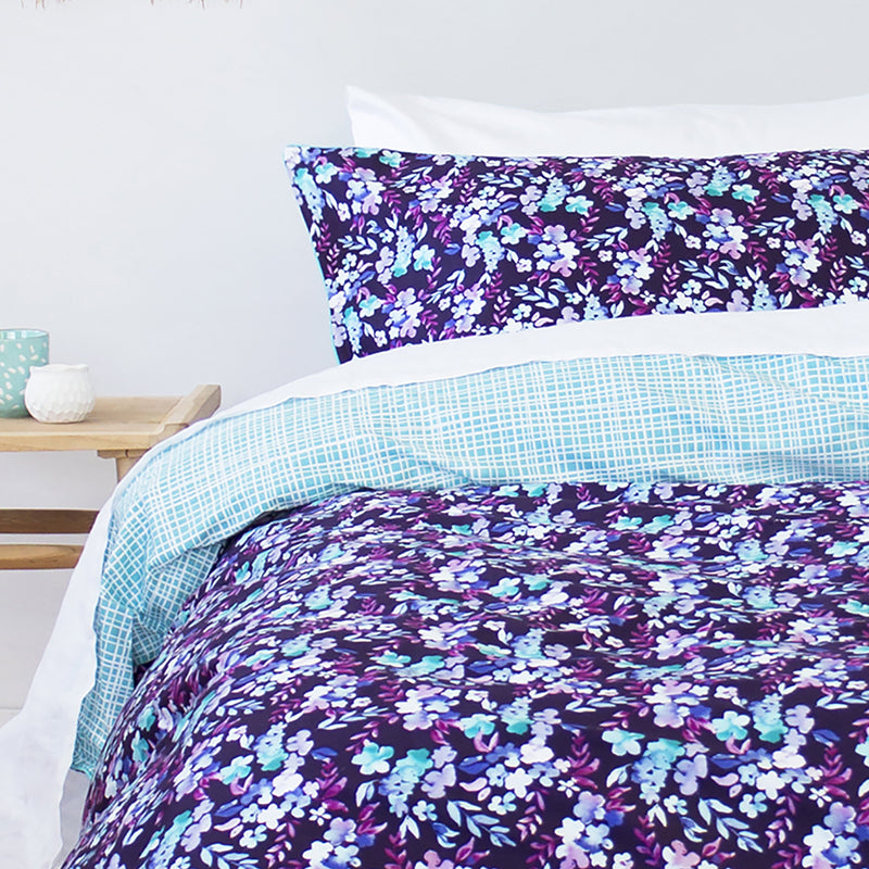 Bambury Queen Bed Quilt Cover Set Evelyn Soft Touch Woven Home