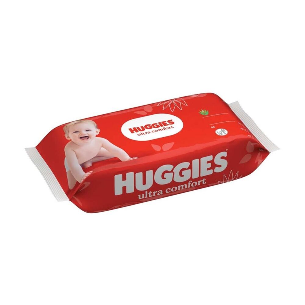 10x 56pc Huggies Ultra Comfort Soft Baby Wipes Travel Pack Sensitive Skin
