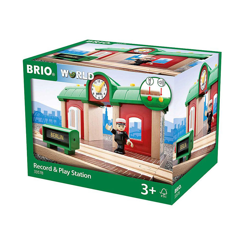 3pc Brio Record & Play Station Kids/Childrens Play Toy 3y+