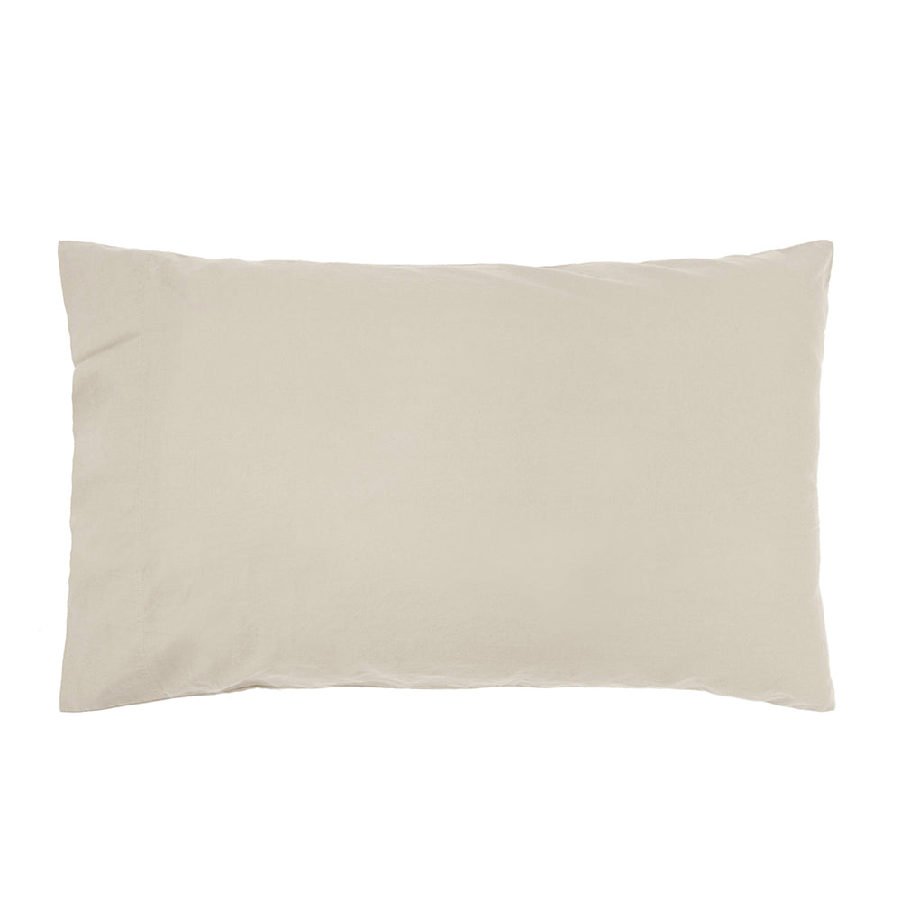 Bambury Size King Single Bed Temple Organic Cotton Sheet Set Pebble Home Bedding