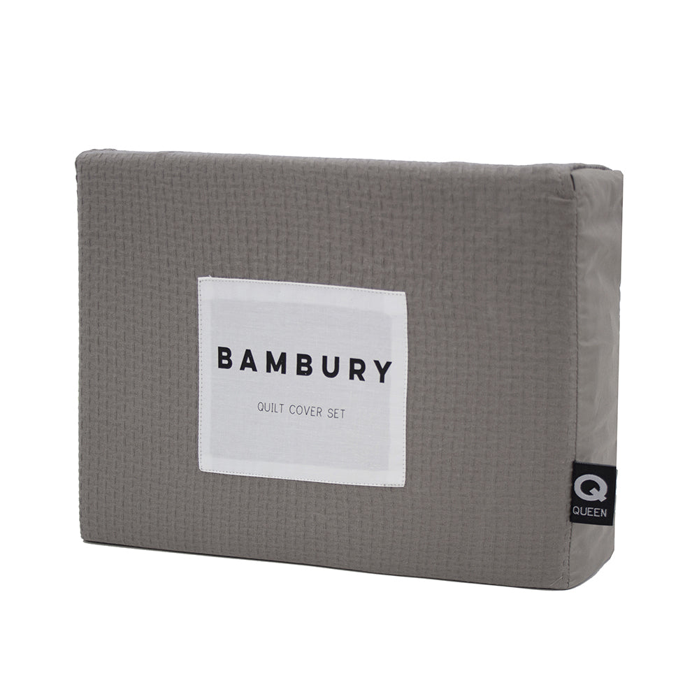 Bambury Queen Bed Quilt Cover Set Boyd Soft Touch Woven Home
