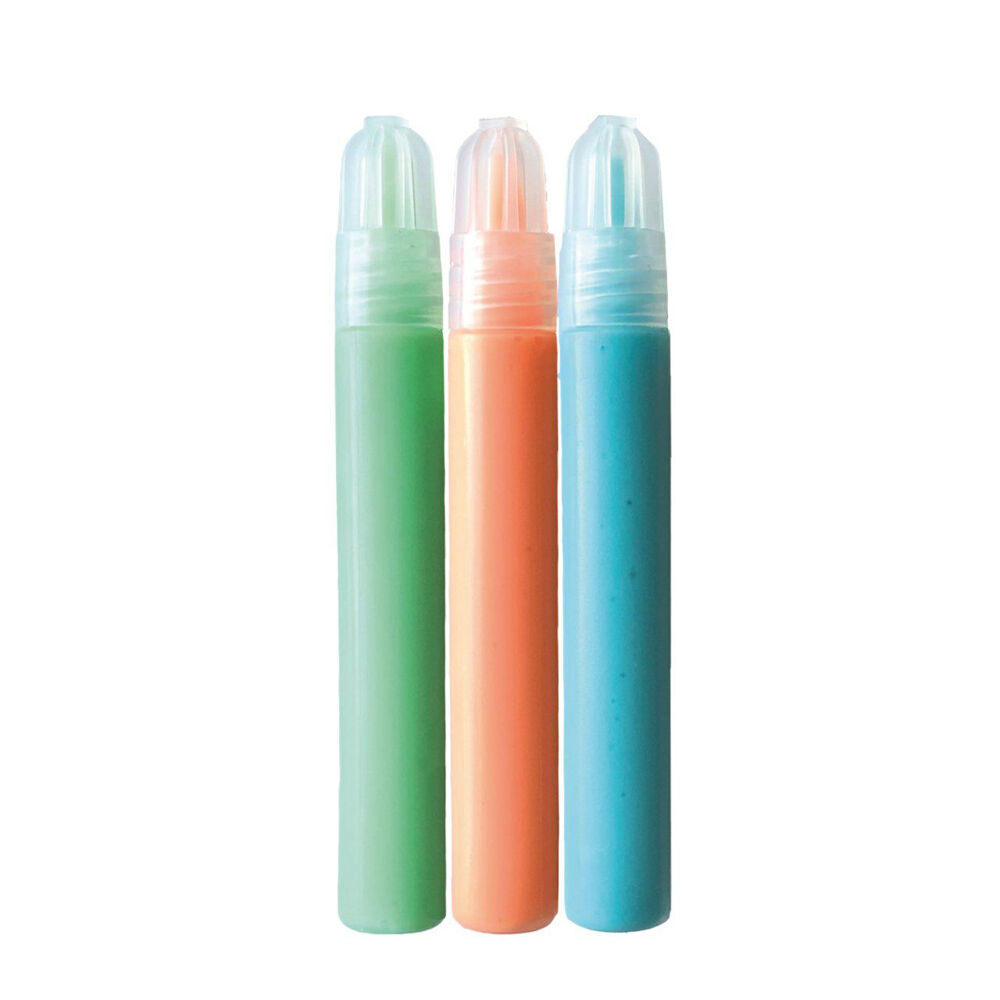 3pc Brainstorm Toys Glow-In-The-Dark Colour Paint Pens Kids 6y+