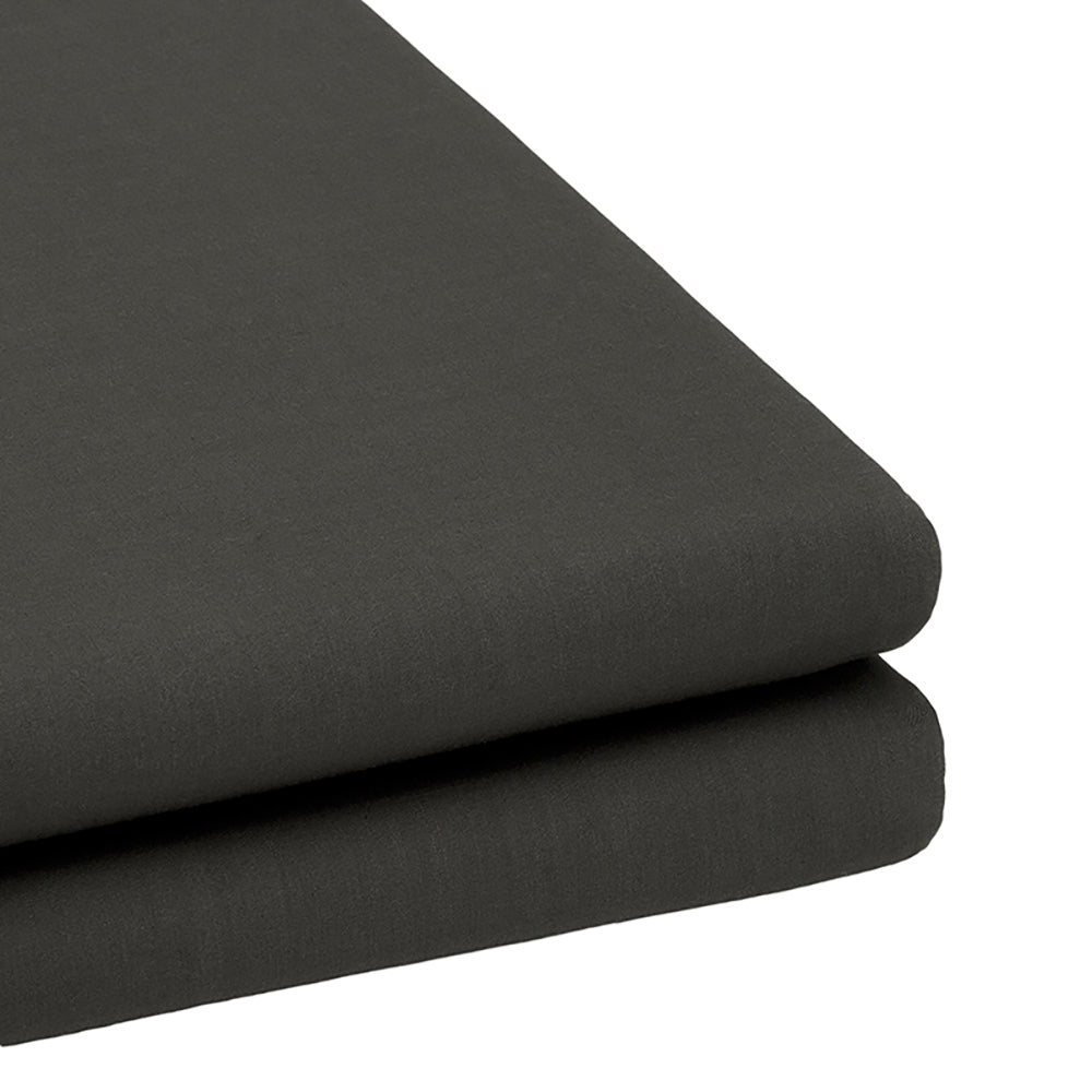 Bambury Size Double Bed Tru Fit Fitted Sheet Charcoal Home Bedding