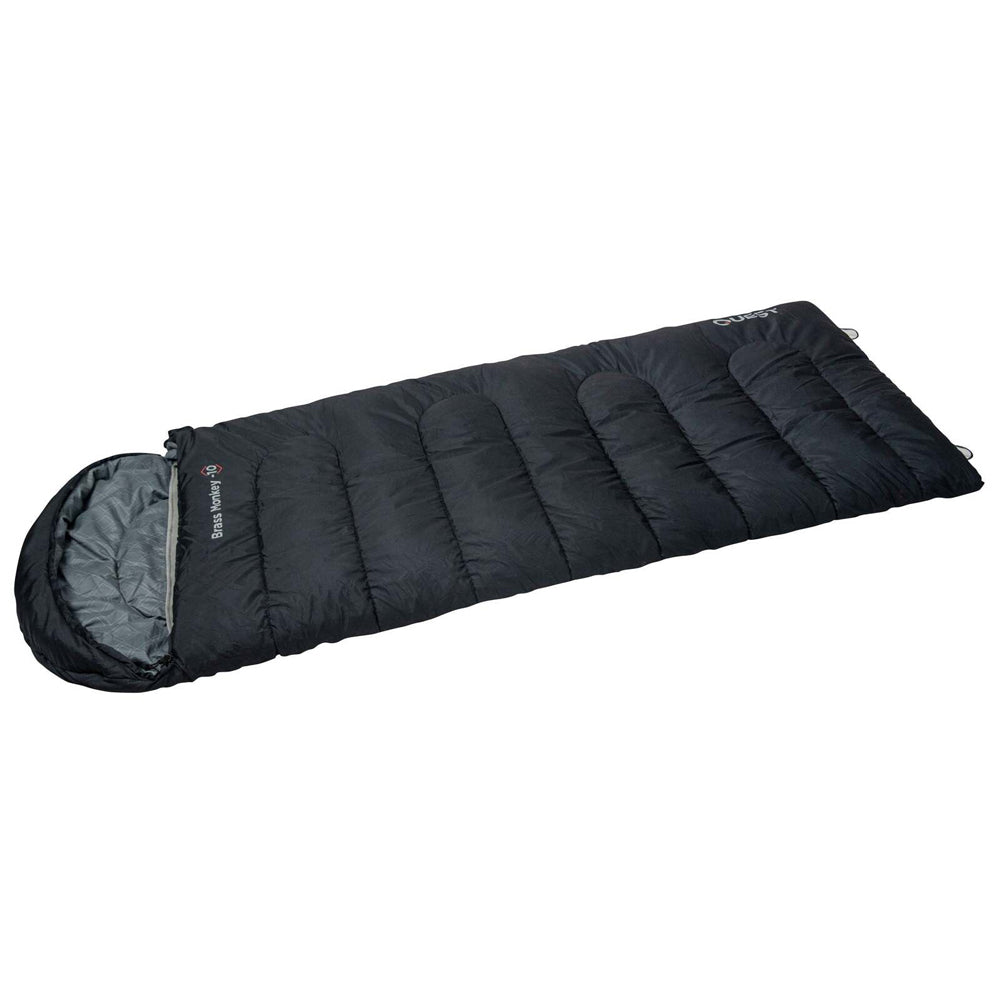 Quest Outdoors Polyester Brass Monkey -6 Deg Camping Sleeping Bag Black