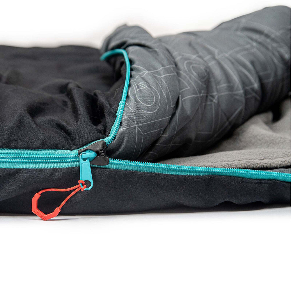Quest Outdoors Polyester Brass Monkey -6 Deg Camping Sleeping Bag Black