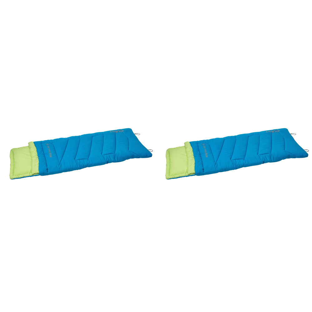 2PK Quest Outdoors Kids Ridgeline 0 Deg Sleeping Bag - Blue