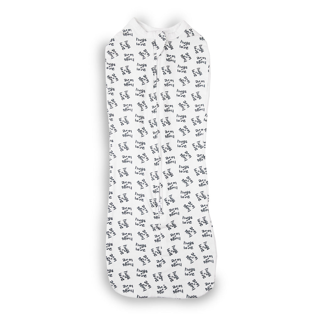 Baby Studio Swaddle Pouch BCI Cotton Hugs = Love Size 0-3m