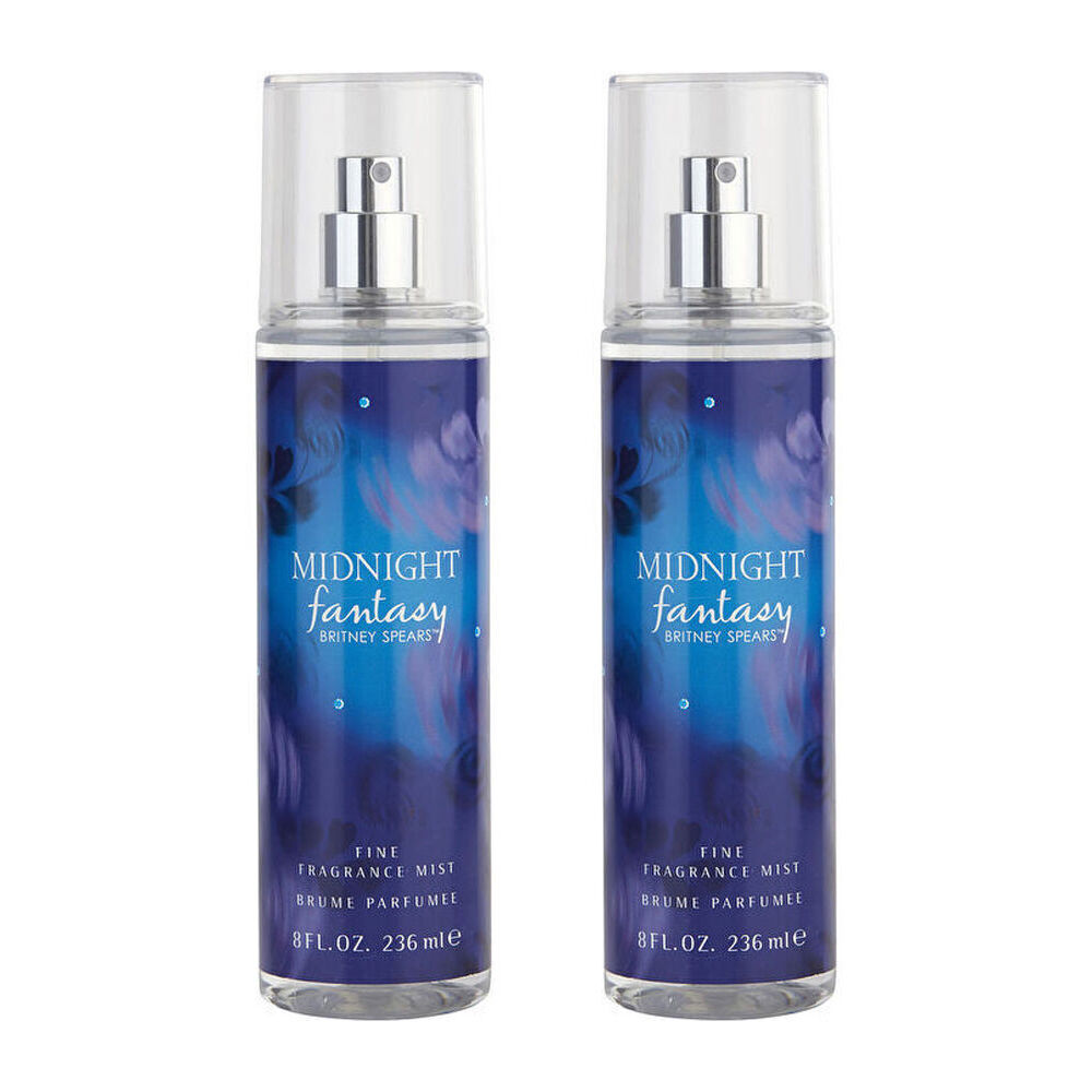 2PK Britney Spears Midnight Fantasy Body Mist Spray 240ml For Women