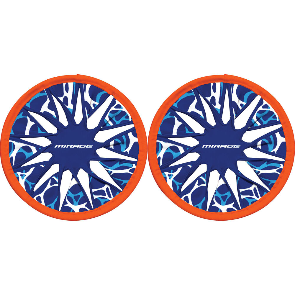 2PK Mirage Twistee Flying Disc Kids Outdoor Water Toy Blue/Orange