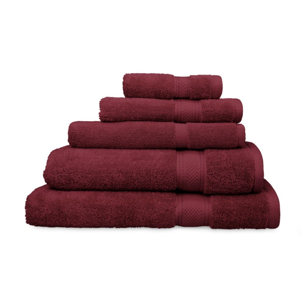 2x Ardor St Regis Collection 68x140cm Bath Towel Soft Cotton Berry