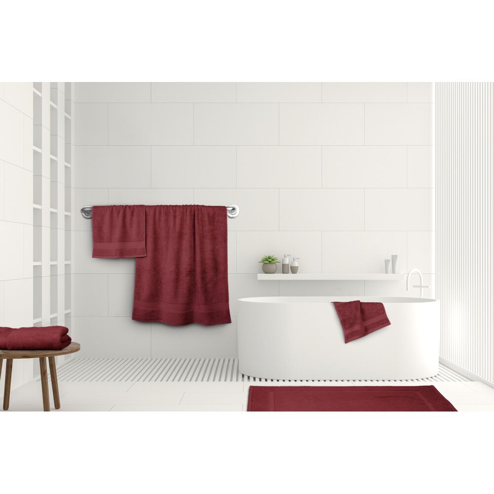2x Ardor St Regis Collection 68x140cm Bath Towel Soft Cotton Berry