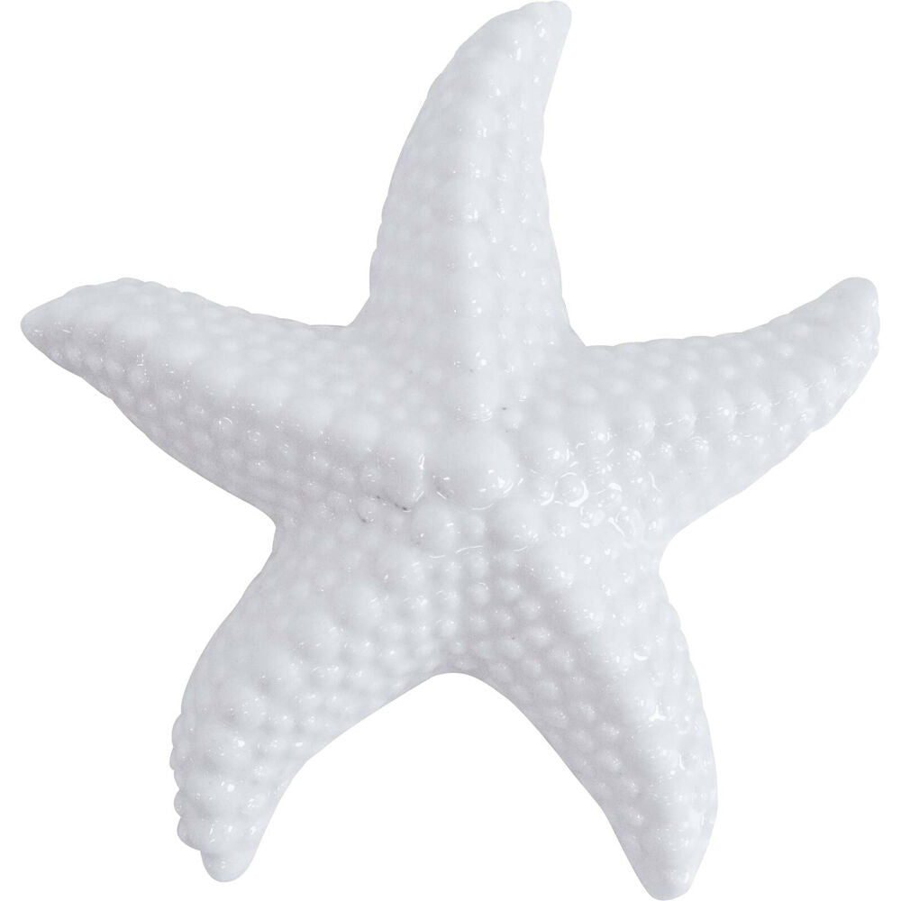 8PK LVD Starfish Ceramic Figurine Home Decor Small White