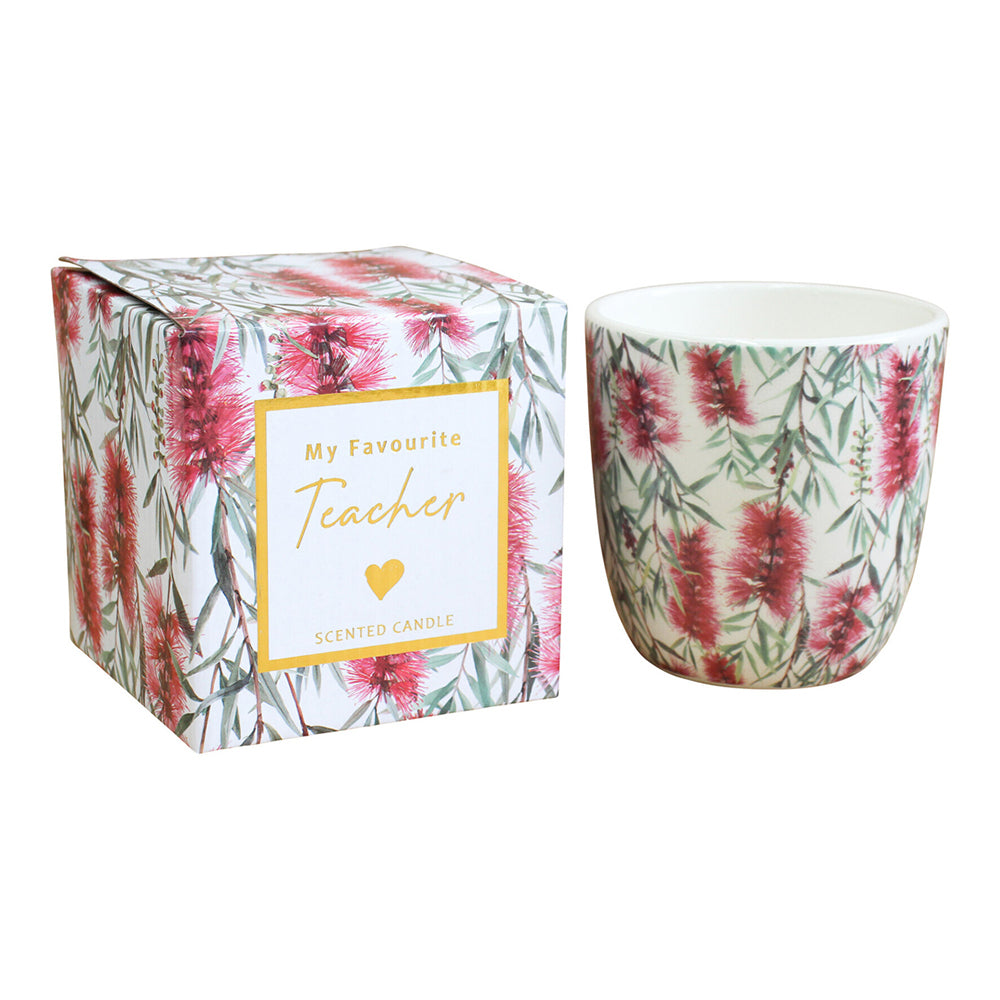 LVD Ceramic/Wax 10cm Scented Tealight Candle Favourite Teacher
