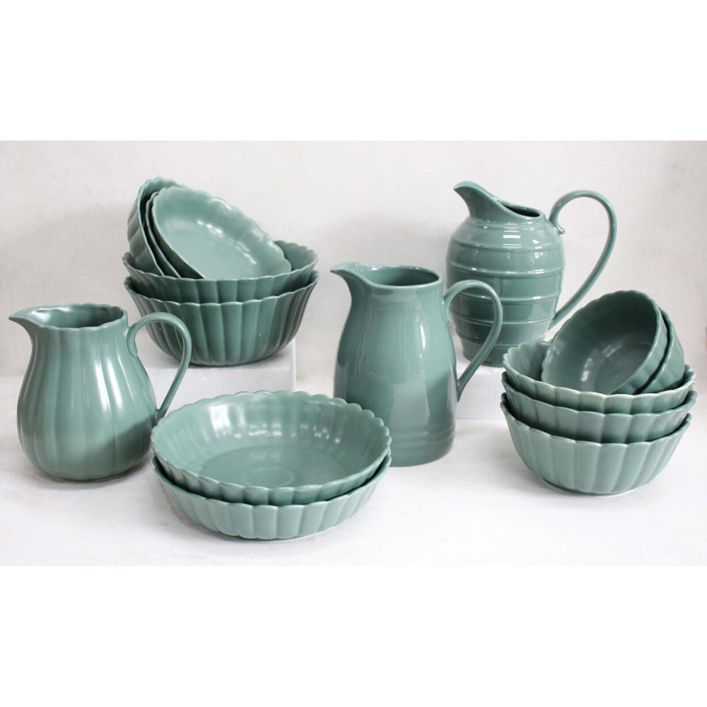 LVD Belle Bayleaf 21cm Ceramic Soup Bowl Round - Green