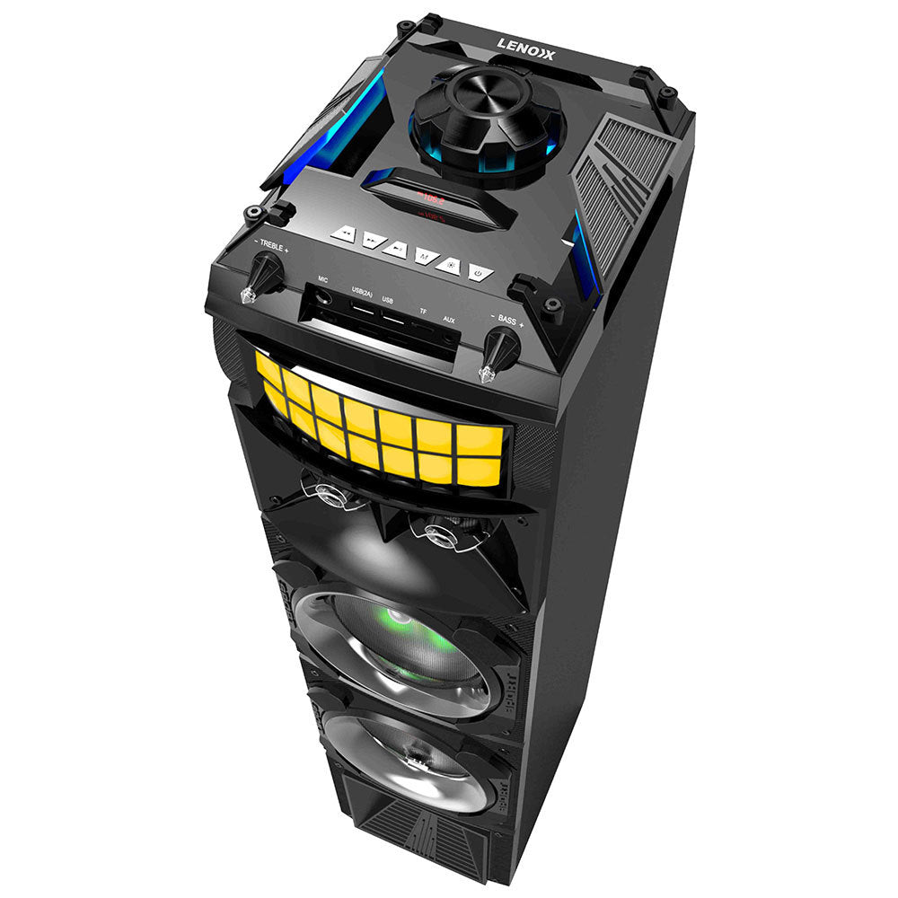 Lenoxx 80W LED Stage Lights Wireless Streaming Speaker