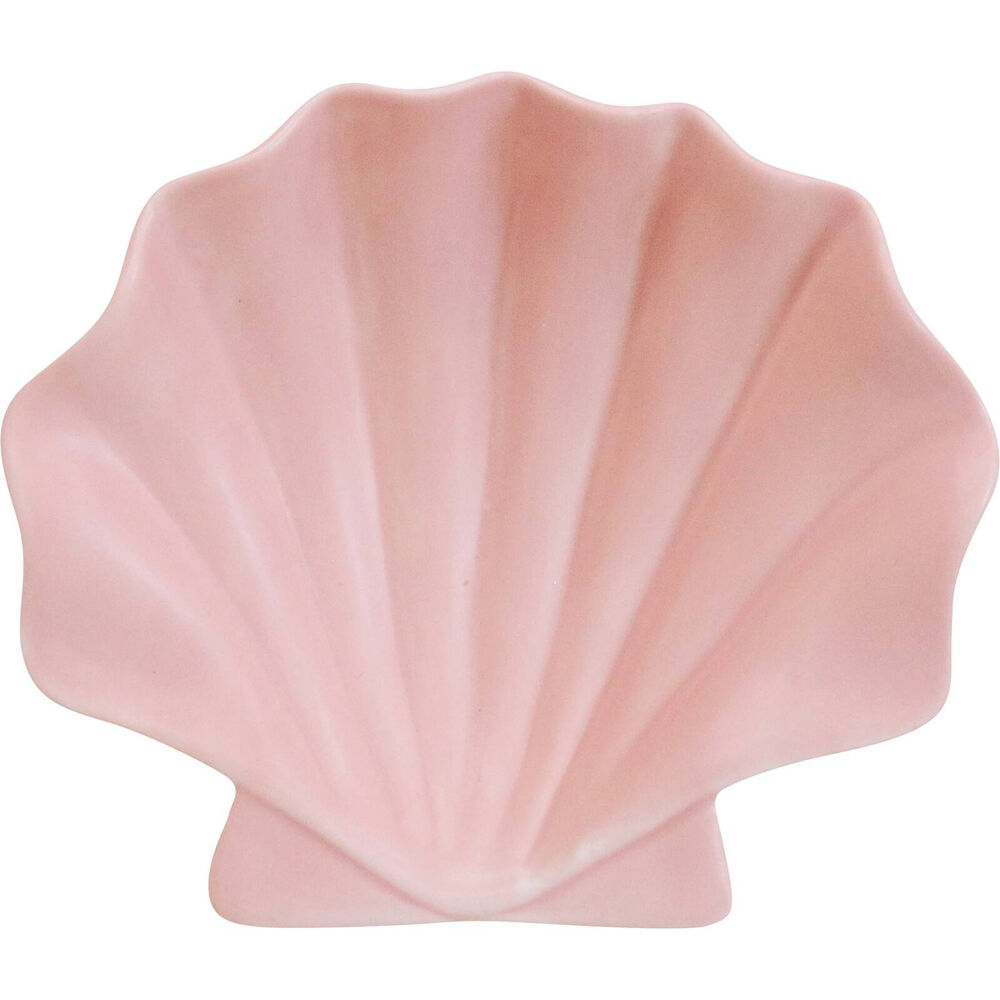 2PK LVD Shell Plate Ceramic Home/Lounge Decor 17cm Nude
