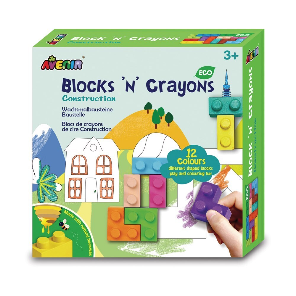 2PK Avenir Blocks'n'Crayons Construction Kids/Toddler Kit 3y+