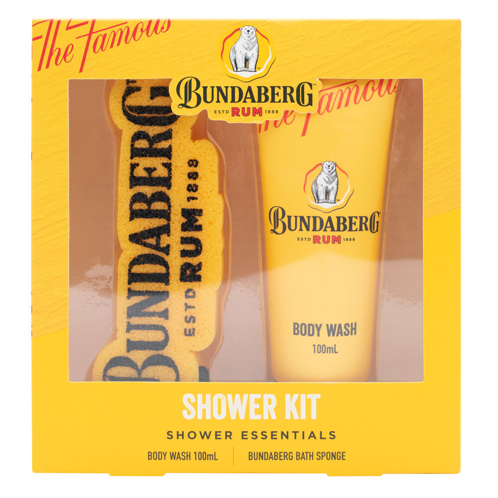 2PK Bundaberg Shower Kit Mens Bath Showering Essential