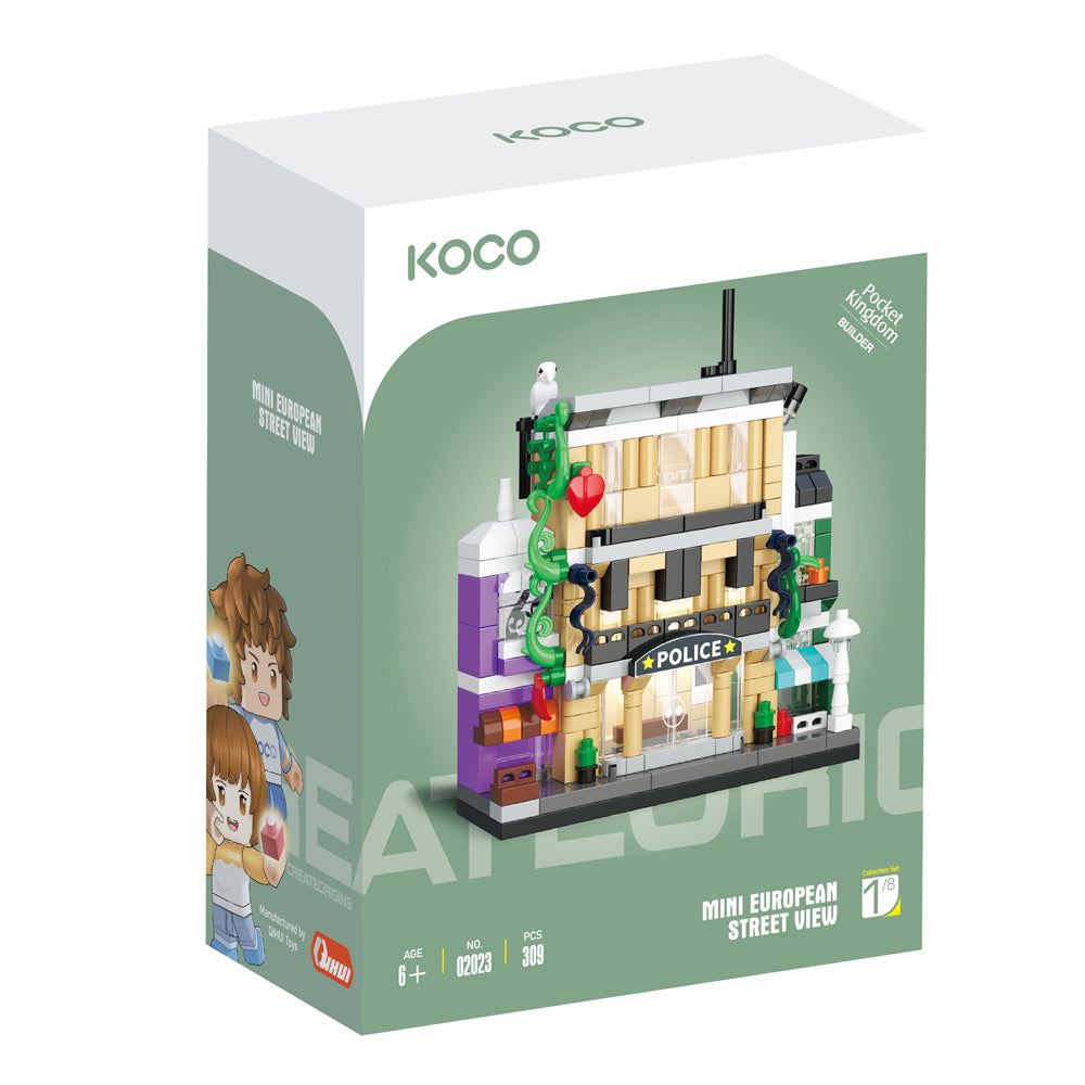 2x 309pc Koco Police Station Kids/Children Building Bricks Toy 6y+