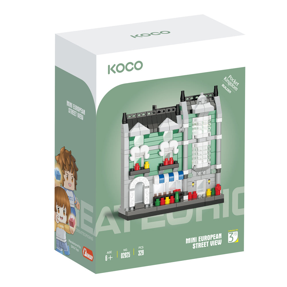 2x 329pc Koco Green Grocery Store Kids/Children Building Bricks Toy 6y+