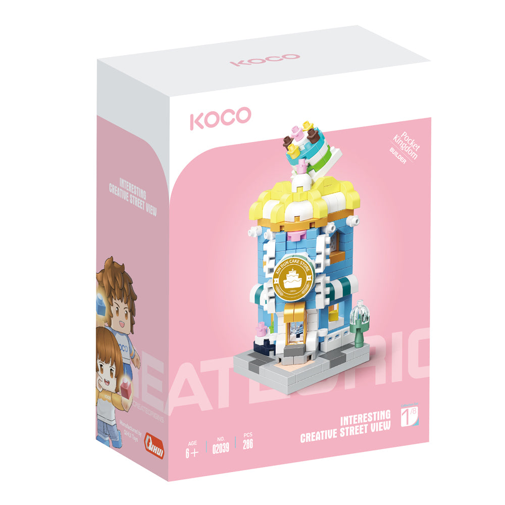 286pc Koco Cake Shop and 298pc Clothes Store Kids/Children Toy 6y+