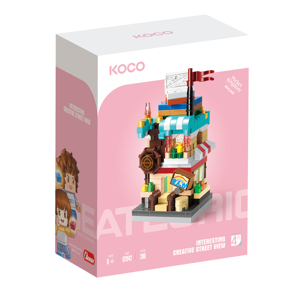 280pc Koco Comic Book Store Kids/Children Building Bricks Toy 6y+
