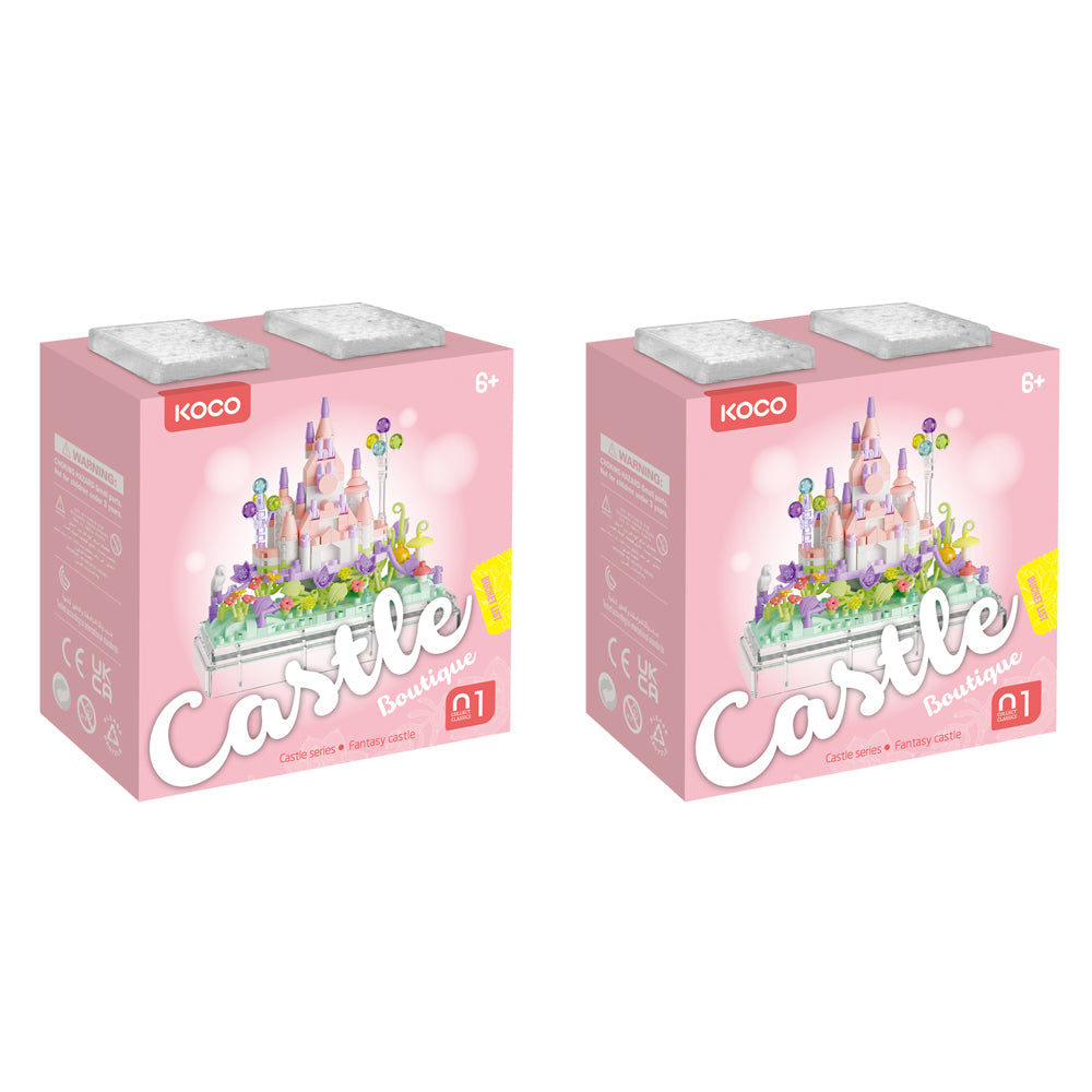 2x 414pc Koco Castle Dream Astle Kids/Children Building Bricks Toy 6y+