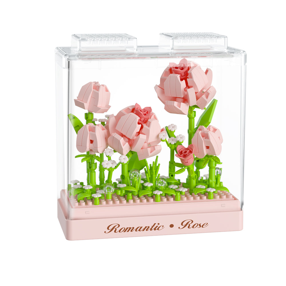 349pc Koco Preserved Fresh Flower Rose Kids Building Bricks Toy 6y+