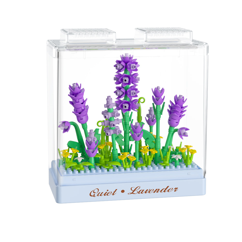 239pc Koco Preserved Fresh Flower Lavender Kids Building Bricks Toy 6y+