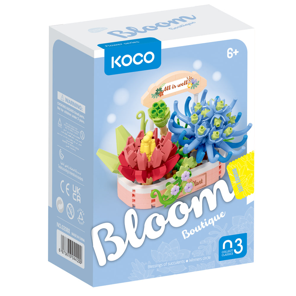 2x 271pc Koco Succulent Combination Potted Plants Kids Building Toy 6y+