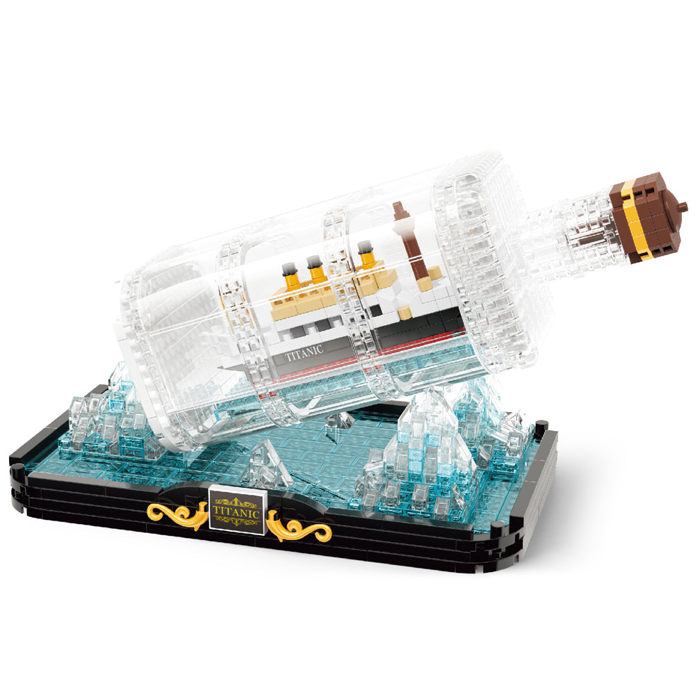 918pc Koco Drift Bottle Titanic Kids Building Bricks Toy 6y+