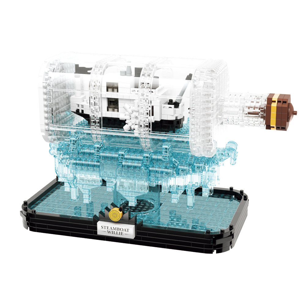 964pc Koco Drift Bottleblack & White Ship Kids Building Bricks Toy 6y+