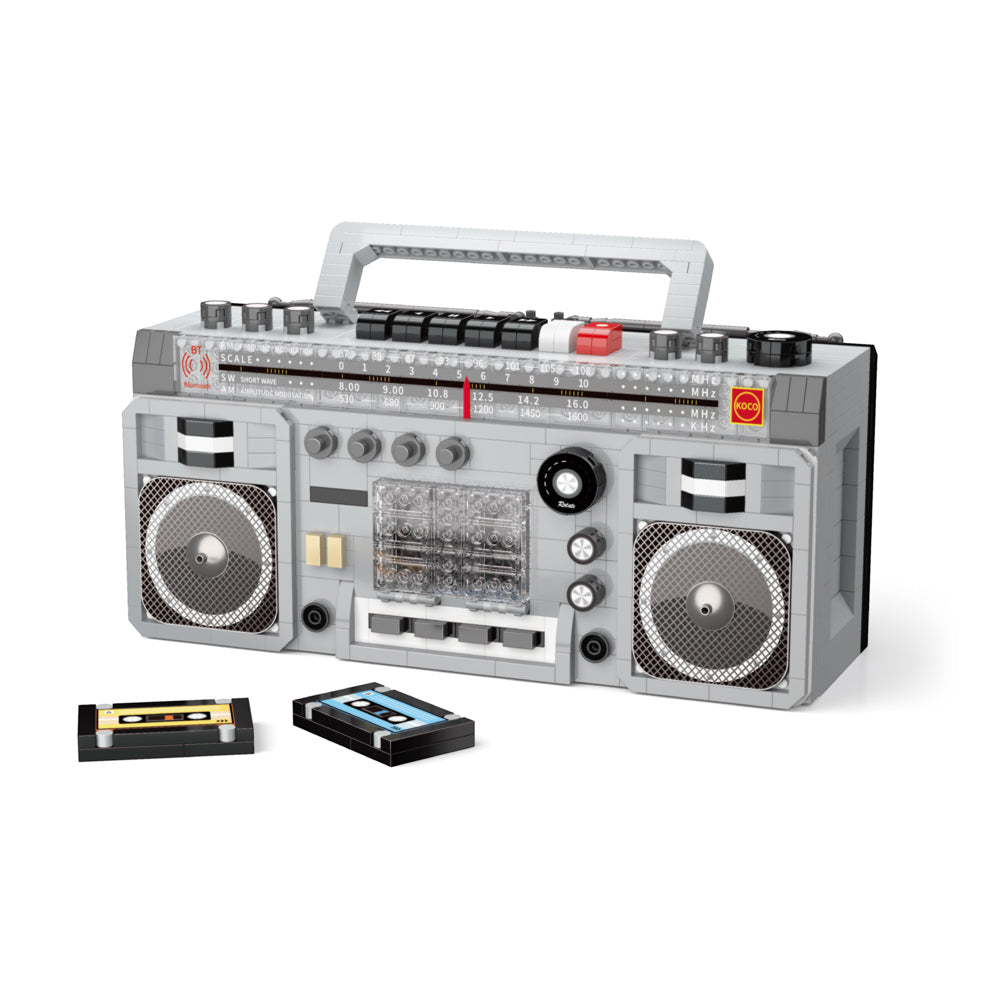 1982pc Koco Old-Fashioned Radio Building Blocks Kids Toy Set 6y+