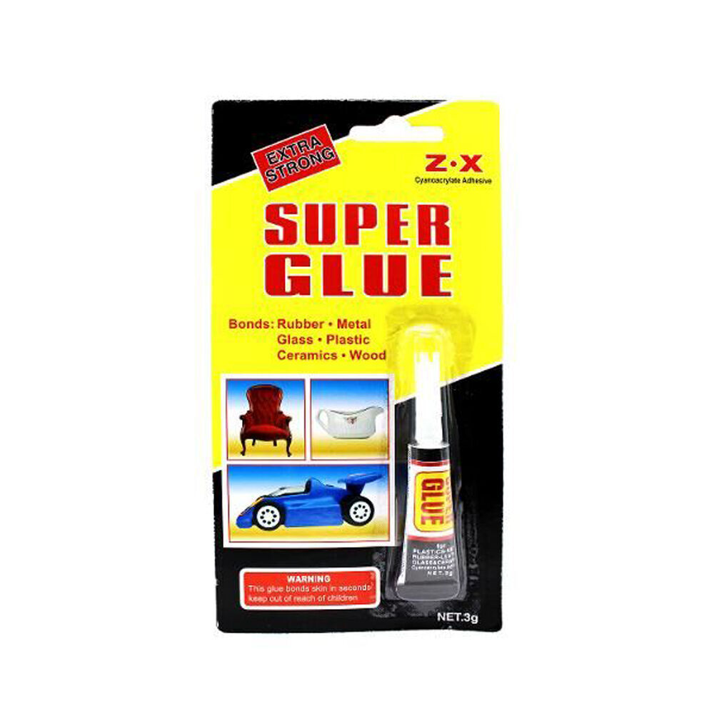 24PK Super Glue Universal Instant Adhesive Extra Strong Fast Drying 3g