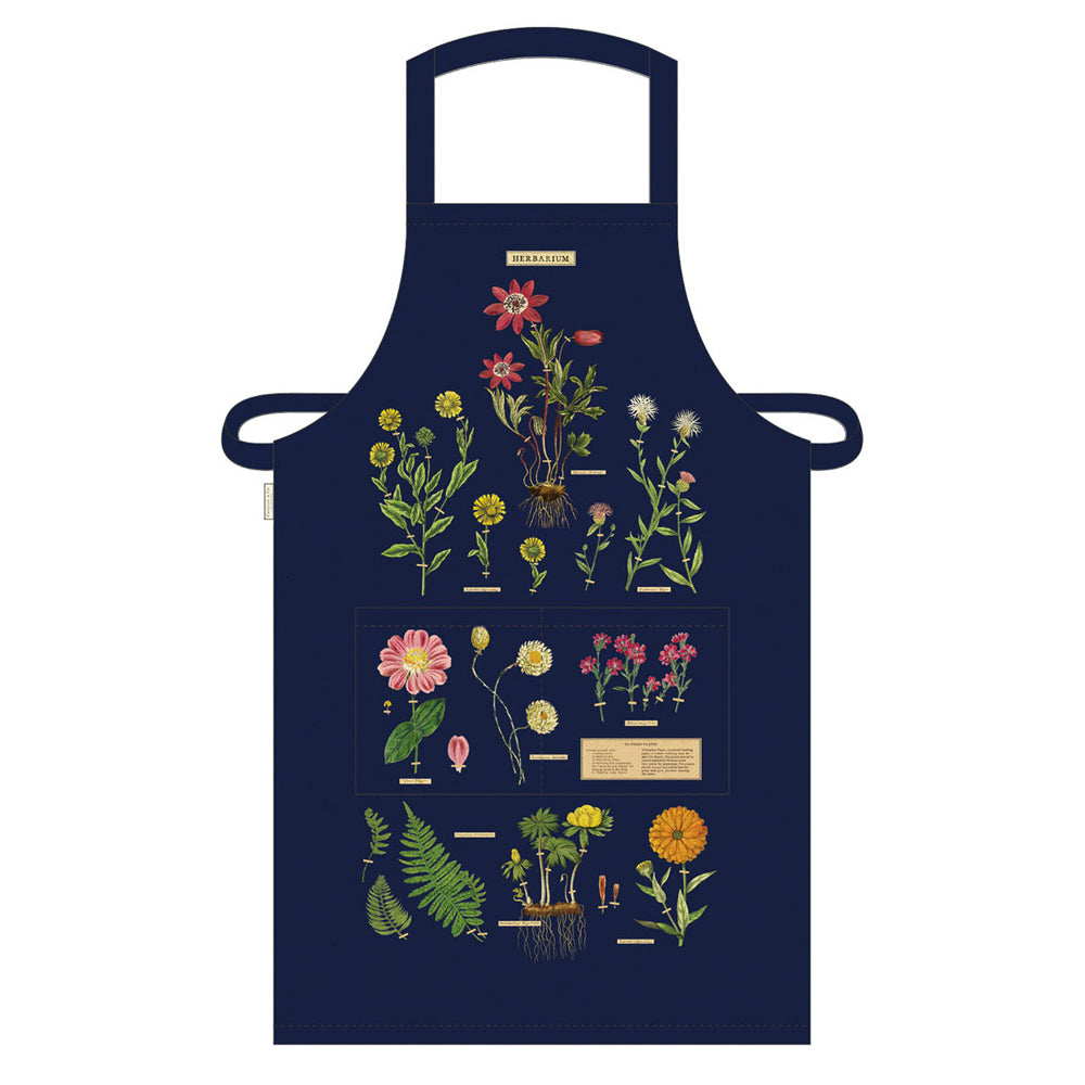 Cavallini Home/Kitchen Cooking Apron 48x80cm - Herbarium