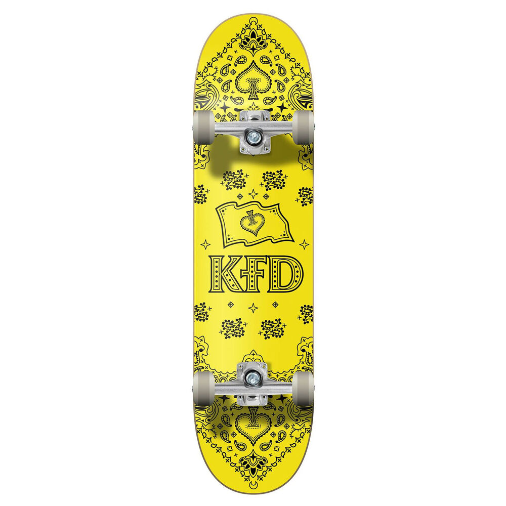 KFD Complete Skateboard Young Gunz Bandana Yellow 7.75in