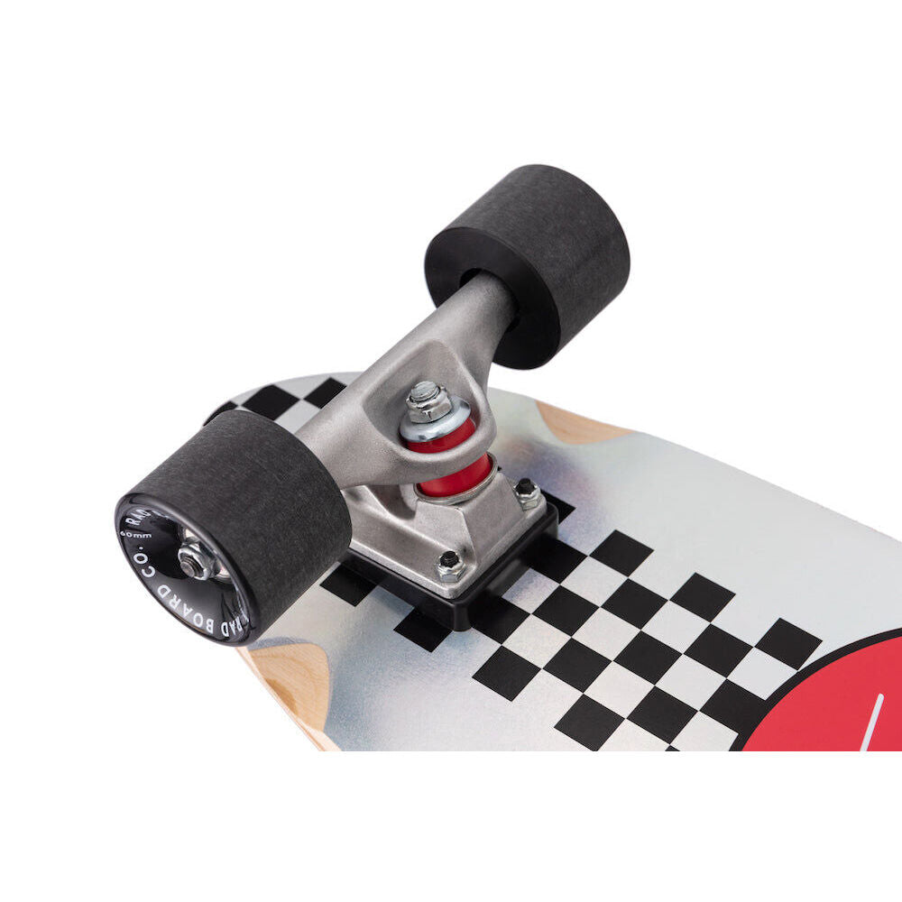 Rad Board Co Complete Skateboard Roller Checker Stripe Holographic 7.9in