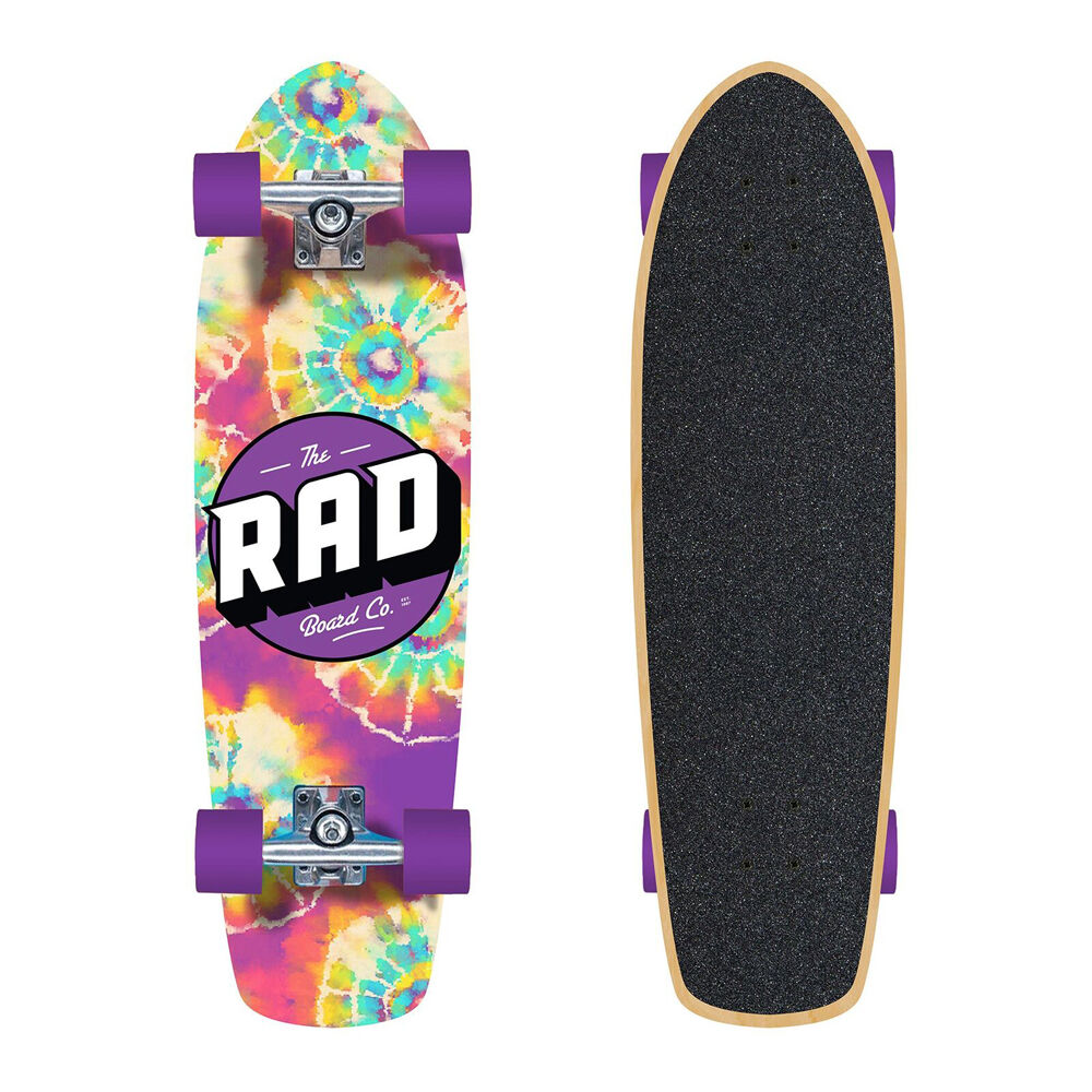 Rad Board Co Complete Skateboard Retro Roller Neochrome 7.9in
