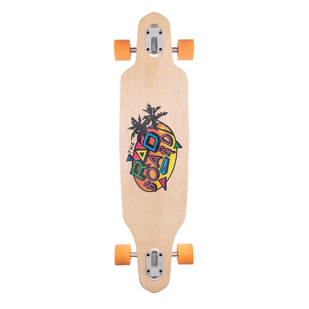 Rad Board Co Complete Drop Through Outdoor Longboard Deck Bamboo Cabin 9in