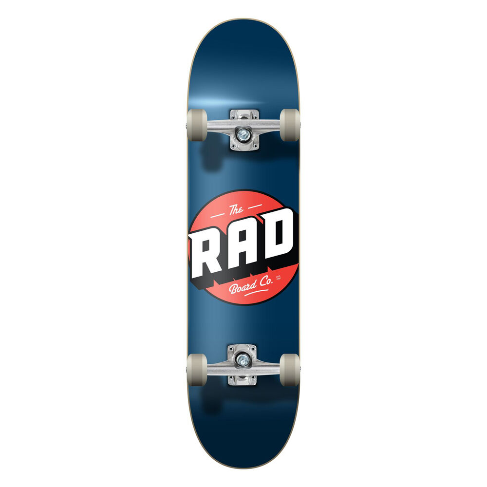 Rad Board Co Complete Skateboard Progressive Logo Classic Navy 8in