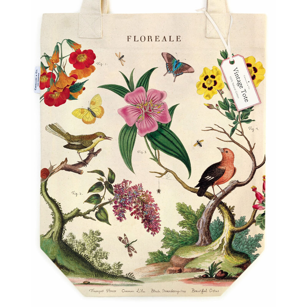 Cavallini Cotton Carry All Tote Bag 33x40cm - Foreale